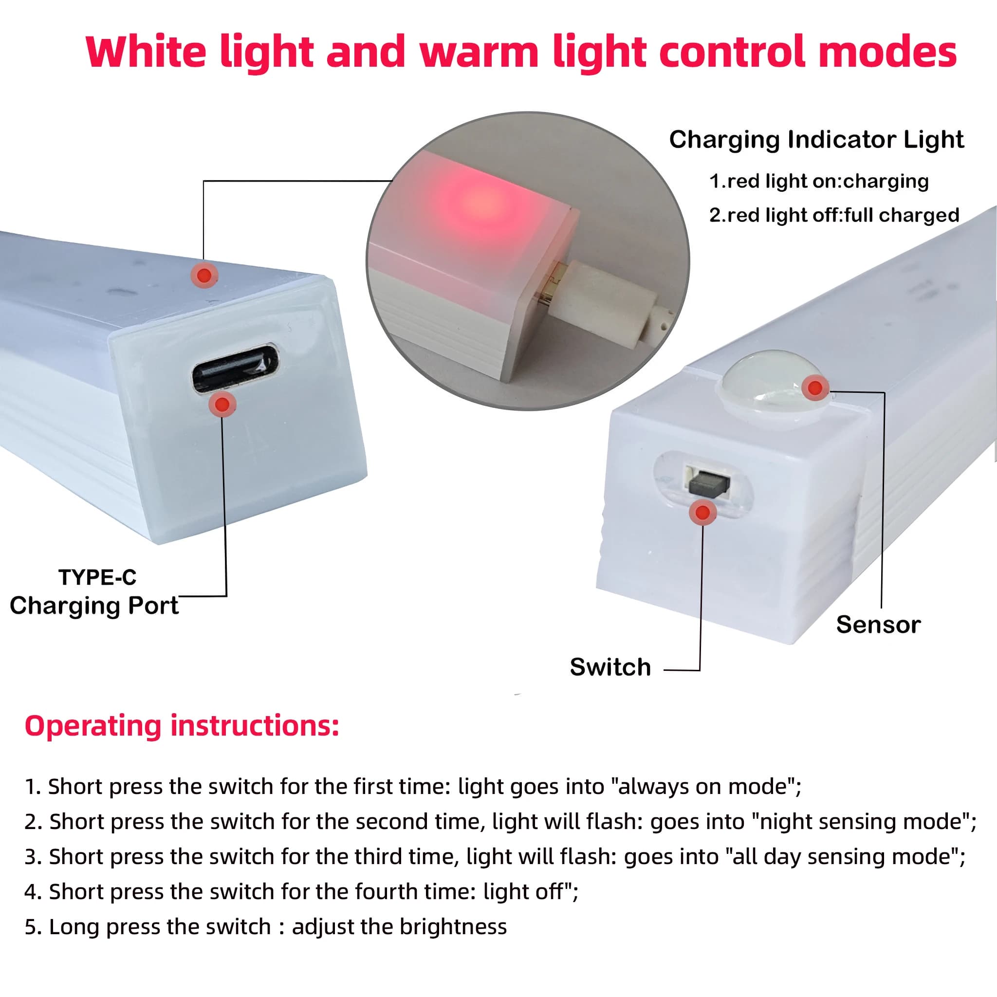 LED sans fil veilleuses capteur de mouvement lumières placard cuisine veilleuses chambre détecteur l
