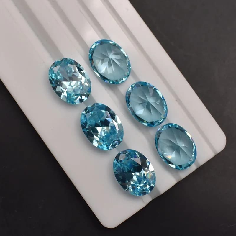 Aigue-marine légère minée naturelle non chauffée, 12,50 Cts, 12x16mm, coupe ovale AAAA +, gemme ampl