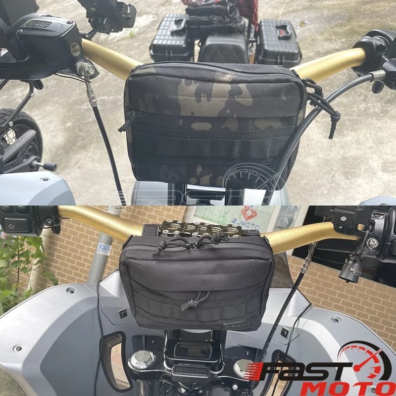 Sacs de barres de poignée avant pour Harley Softail ocia Sportster FXBB, poudres de voyage, sac de g