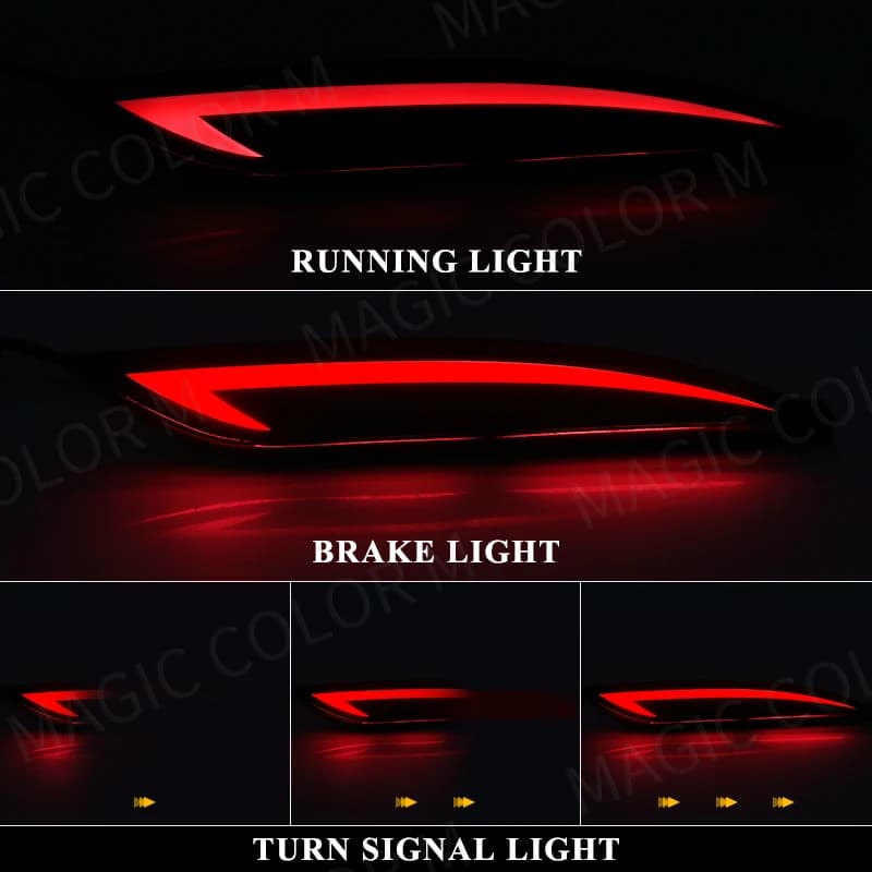 Pour Hyundai Sonata 8 2010 2011 2012 2013 2014 LED pare-chocs arrière réflecteur feu stop clignotant