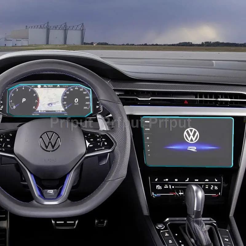 Film de protection d'écran en verre trempé, protection de tableau de bord pour Volkswagen Arteon 202