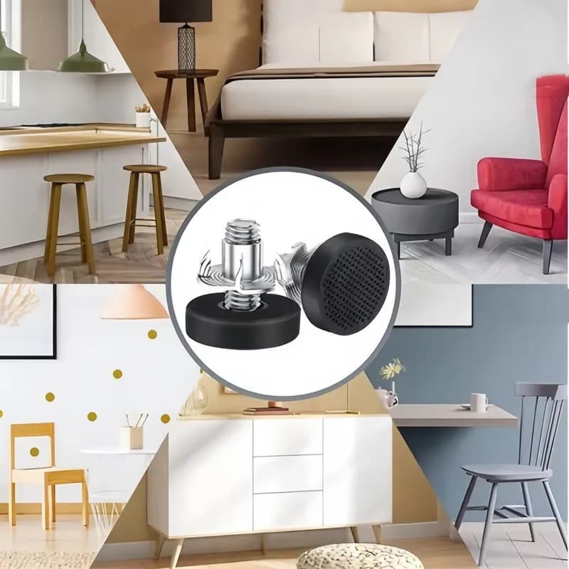20 pièces pieds de nivellement de meubles |   Installation sans outil, écrou en T, protection du sol
