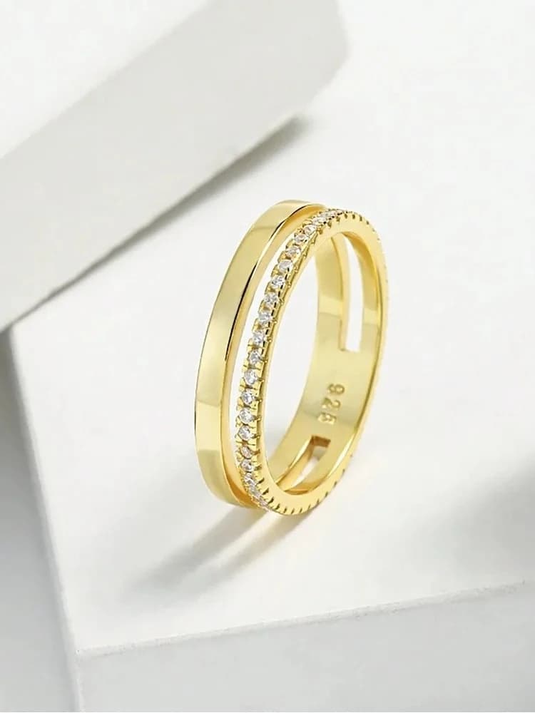 Bague en argent Sterling 925 pour femmes, magnifique bague classique en Zircon scintillant, fiançail