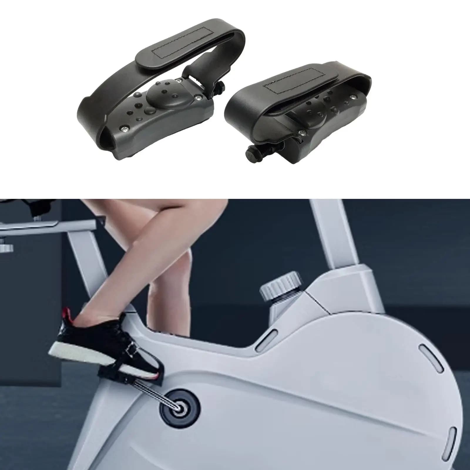 2x pédales de vélo d'exercice pour l'entraînement au bureau à domicile vélo d'intérieur vélo station