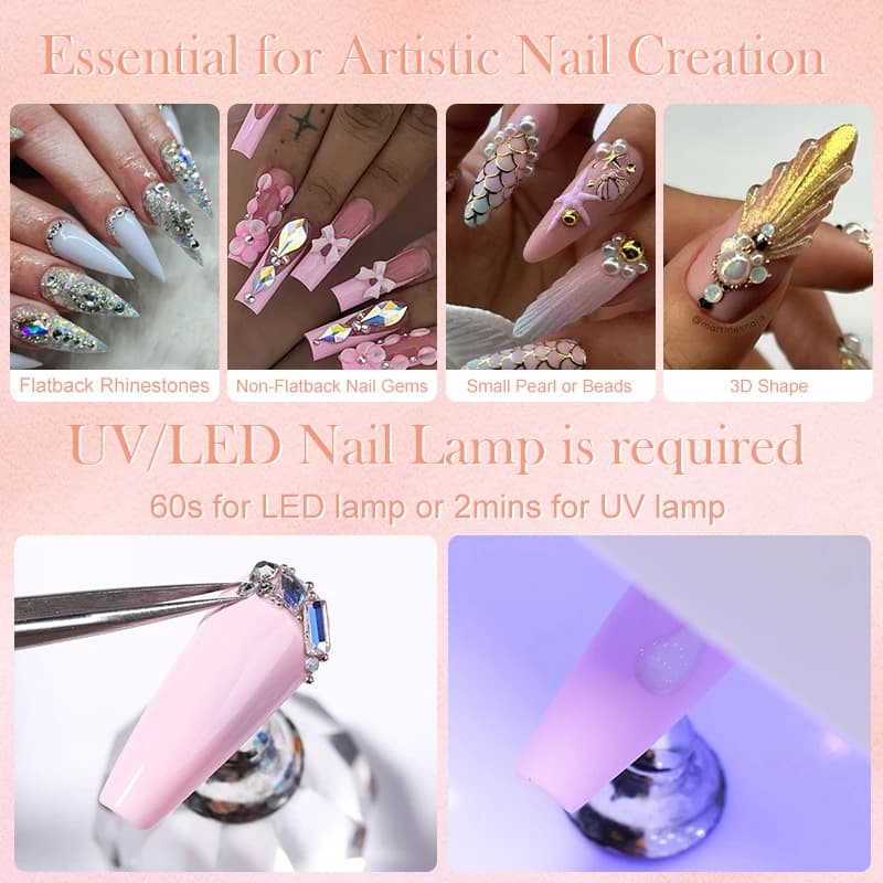 BORN PRETTY ongles strass colle 30ML Gel ongles colle 3D façonnage sculpture fleur bricolage décorat