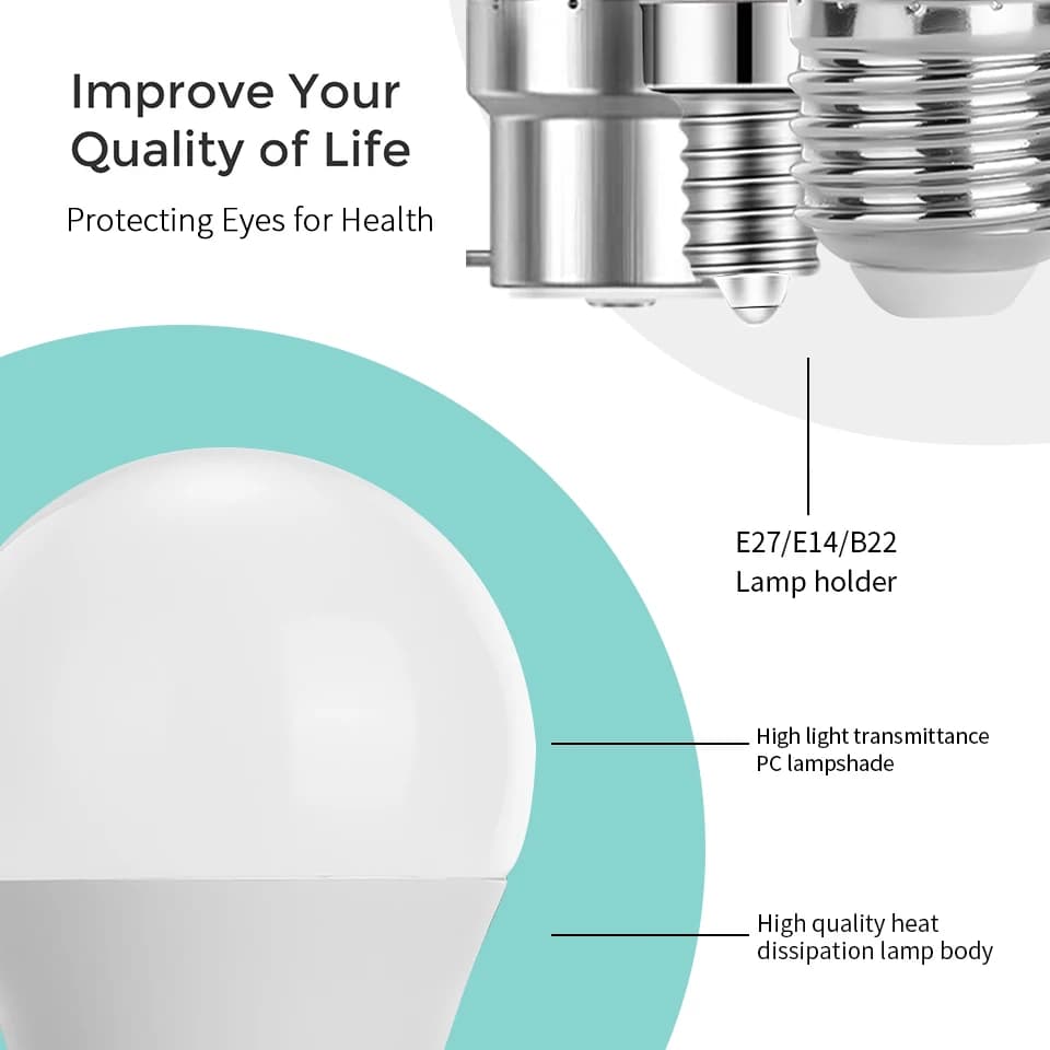 6 pcs/lot DC12V LED ampoule E27 B22 lampes 10 W Bombilla pour ampoules LED solaires 12 Volts basse t