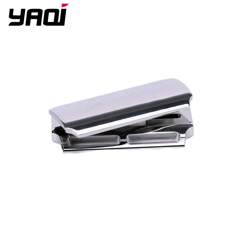 Tête de rasoir de sécurité polie en acier inoxydable 316, barre droite YAQI Vostok 105SB, avec écart