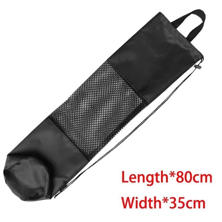 Sac à cordon en maille noire avec palmes longues pour sac à dos de plongée 72*28 cm