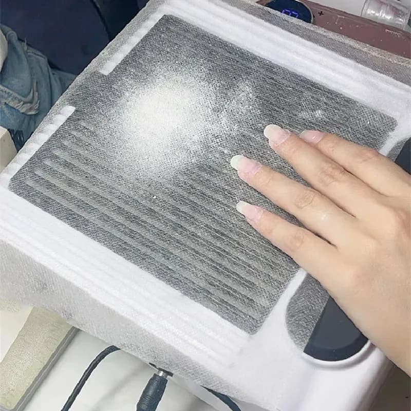Filtre en papier pour aspirateur d'ongles, 100 pièces, collecteur rose/blanc/bleu, remplacement du f
