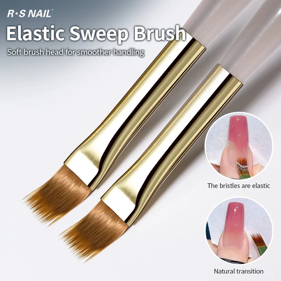 RSNAIL 1/2/5 pièces pinceau pour Nail Art élasticité brosse de balayage bricolage dégradé Nail Art p