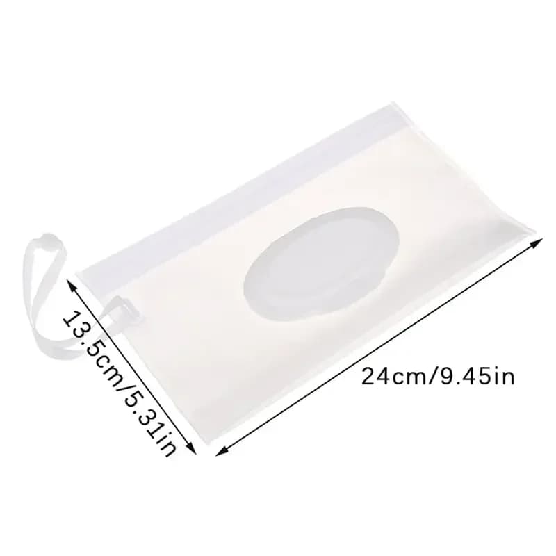 Pochette pour lingettes humides pour bébé EVA, étui de support Transparent Portable, couvercle rabat