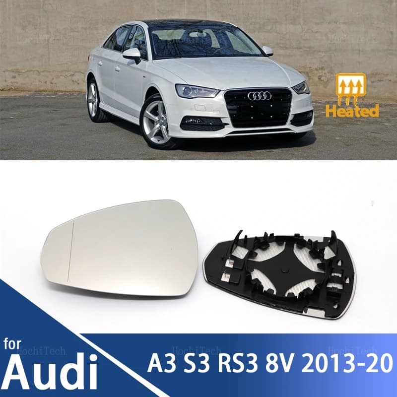 Rétroviseur Latéral en Verre pour Voiture, Accessoire pour Audi A3 S3 RS3 RS A S 3 2013-2020 8V08575