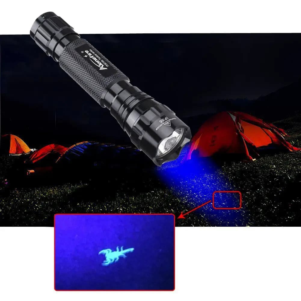 Lampe de poche LED UV haute luminosité 10W, 365nm/395nm, marqueur d'encre invisible, lumière structu