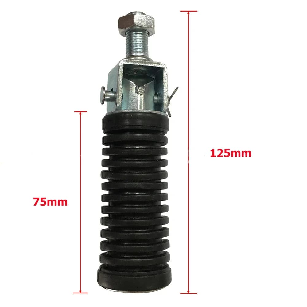 Repose-pieds arrière universels pour moto, repose-pieds, filetage 10mm, 1 paire