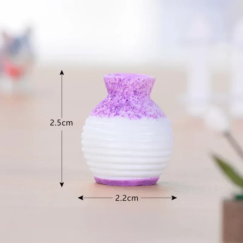 Vase l'inventaire en résine à petite bouche pour la décoration de la maison, accessoire artisanal de