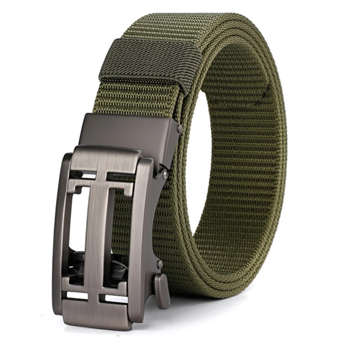 Ceinture tactique unisexe 4 mm d'épaisseur 3,5 cm de large ceinture en toile décontractée ceinture à