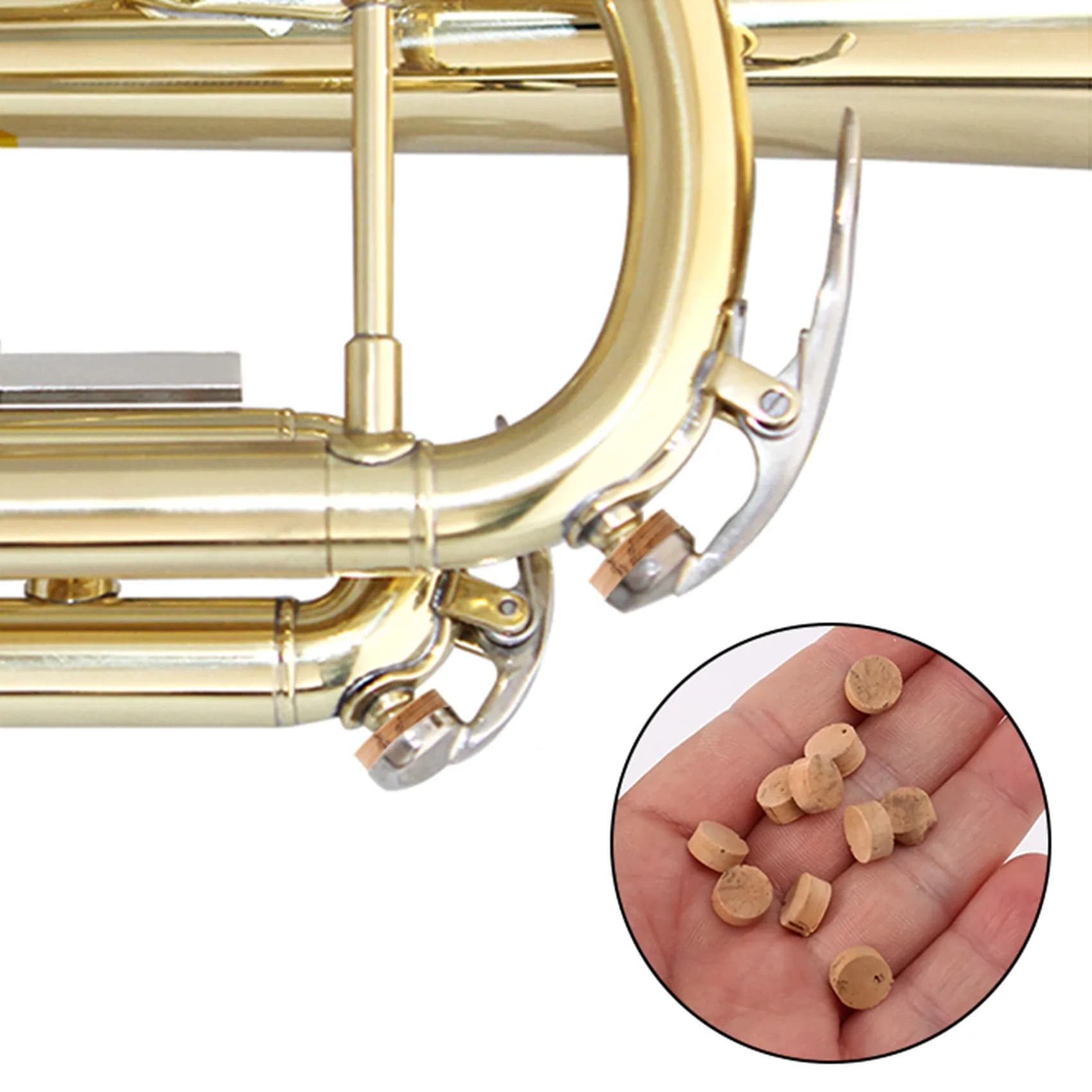Tampon en liège pour trompent et trombone, accessoires de réparation, clé d'eau, assujetà broche, di