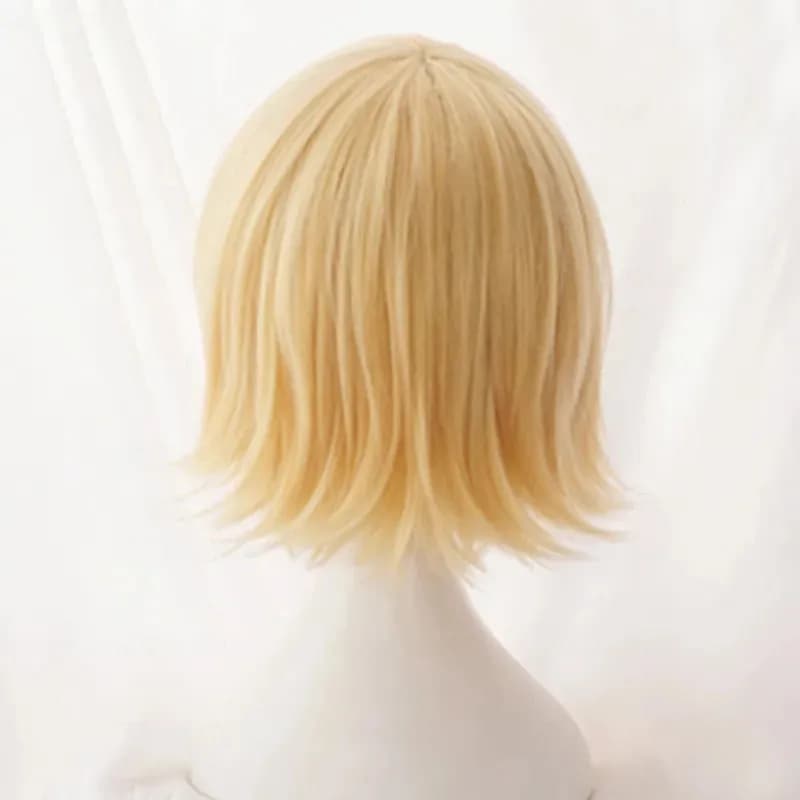 Rin – perruques synthétiques blondes courtes résistantes à la chaleur, perruques de Cosplay Anime