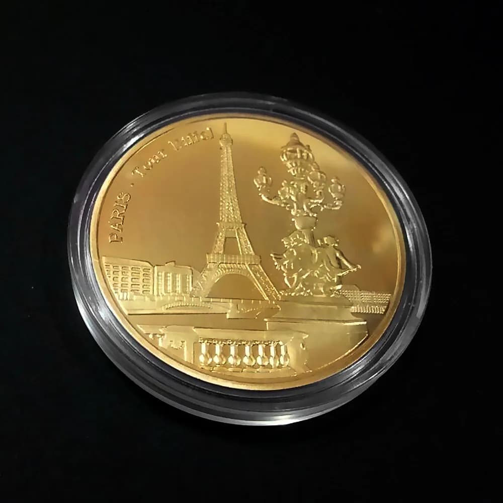 Collection de pièces de monnaie de la tour Eiffel de Paris, Collection de voyage, pièces commémorati