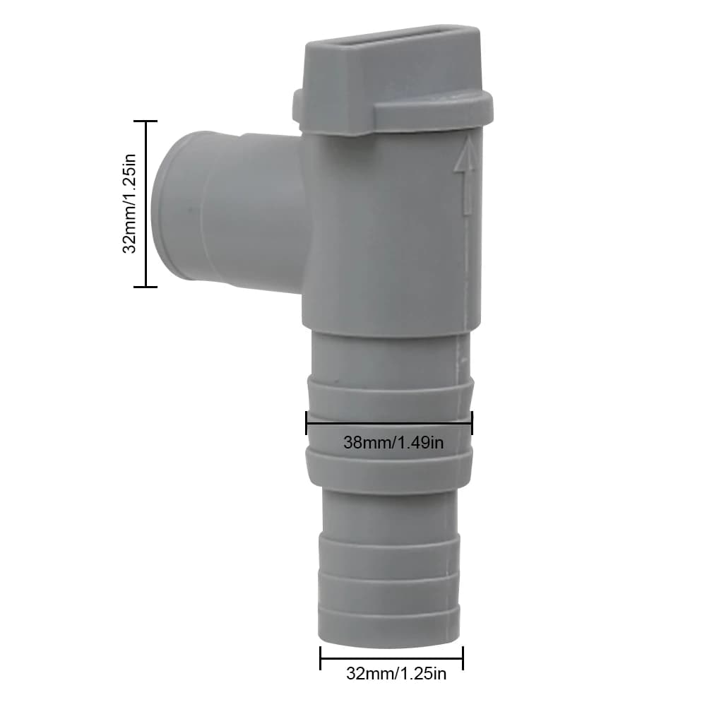 Adaptateur de tuyau de piscine hors sol, avec assujetmarche-arrêt, support de tuyau de piscine et as
