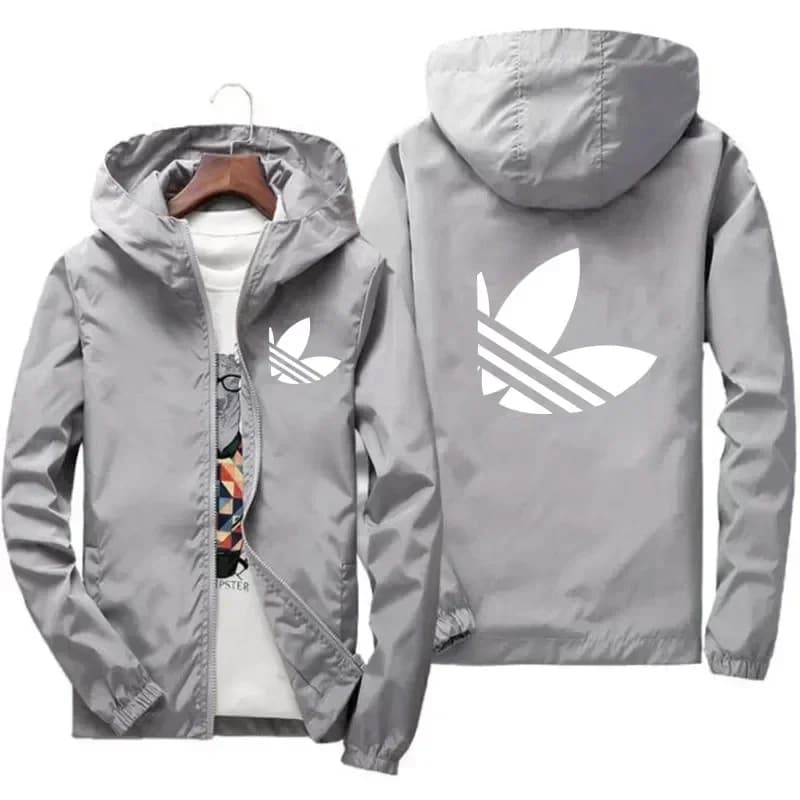 Manteau imperméable coupe-vent pour hommes, mode de rue, printemps et automne, fermeture éclair, cap