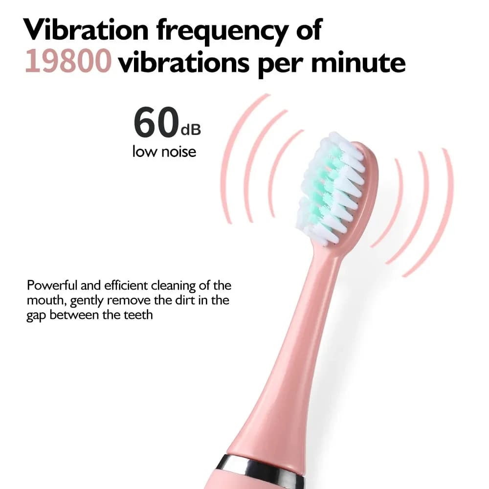 Brosse à dents électrique aste étanche pour enfants, brosse à dents sonique pour enfants, tête de re