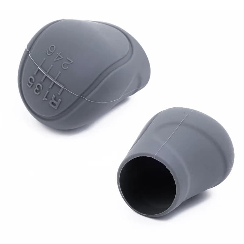 Couvercle de changement de vitesse en silicone pour voiture, poignée coordonnante, housses de protec