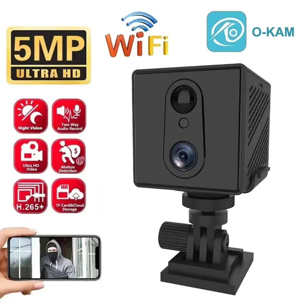 OKAM Mini caméra 4G carte SIM Protection de sécurité moniteur à distance caméscopes vidéo Vision noc