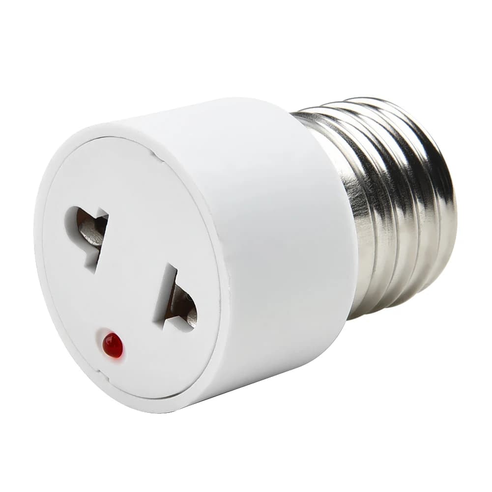 1pc vente chaude pratique blanc E27 prise porte-ampoule luminaire ampoule Base adaptateur lampe doui