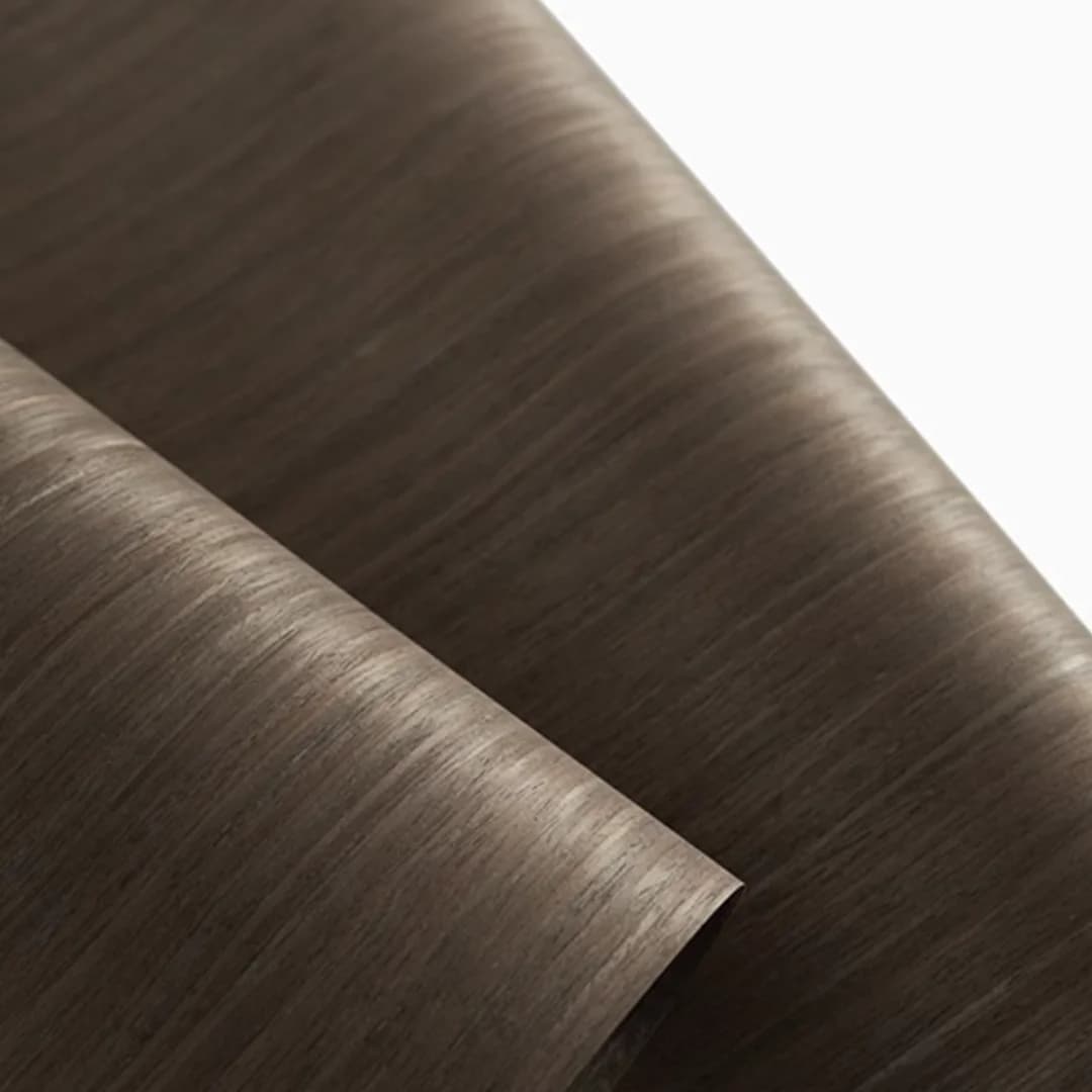 Feuille de placage de bois de module marron foncé, idéal pour la décoration de meubles de maison pol
