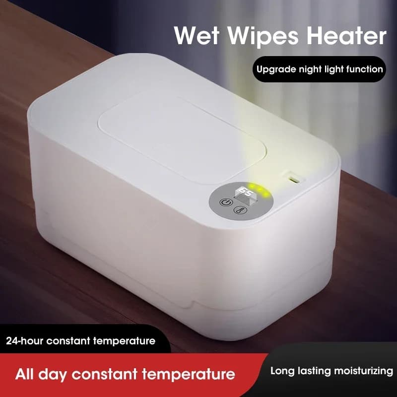 Chauffe-lingettes pour bébé avec affichage LED, distributeur de serviettes, portable, charge USB, bo