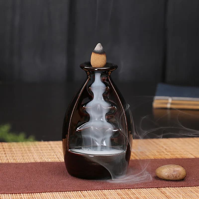 Brûleur d'encens en céramique, bâton de reflux créatif, décoration de maison, utilisation dans la ma