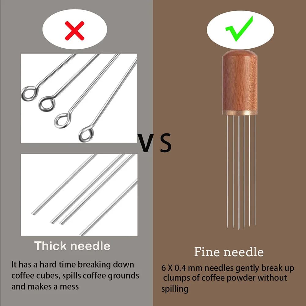 Agitateur de poudre à expresso en acier inoxydable, distributeur de doseur de café, niveleur, outils