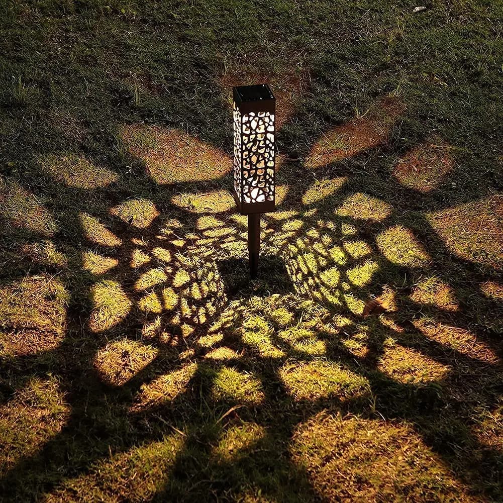 Lumière de jardin solaire étanche lampe de pelouse extérieure jardin projecteur solaire voie paysage