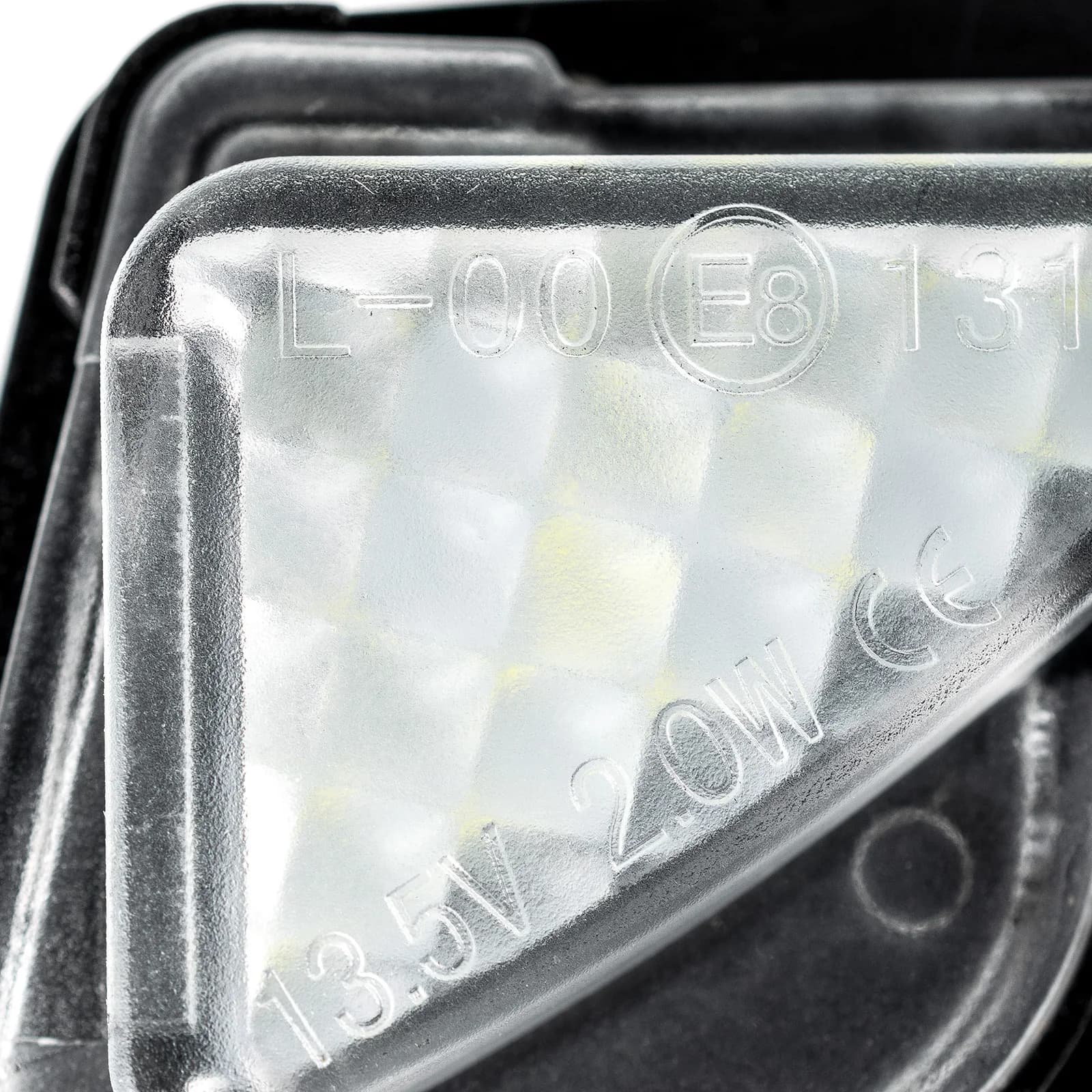 Miroir latéral blanc sans erreur, lentille transparente brillante Canbus, lampe de voiture LED, asse