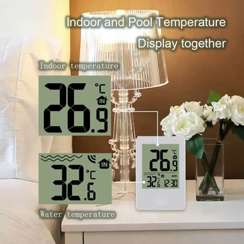 Therye.com-Moniteur de température flottant sans fil pour piscine, bain, SPA, aquariums, numérique L