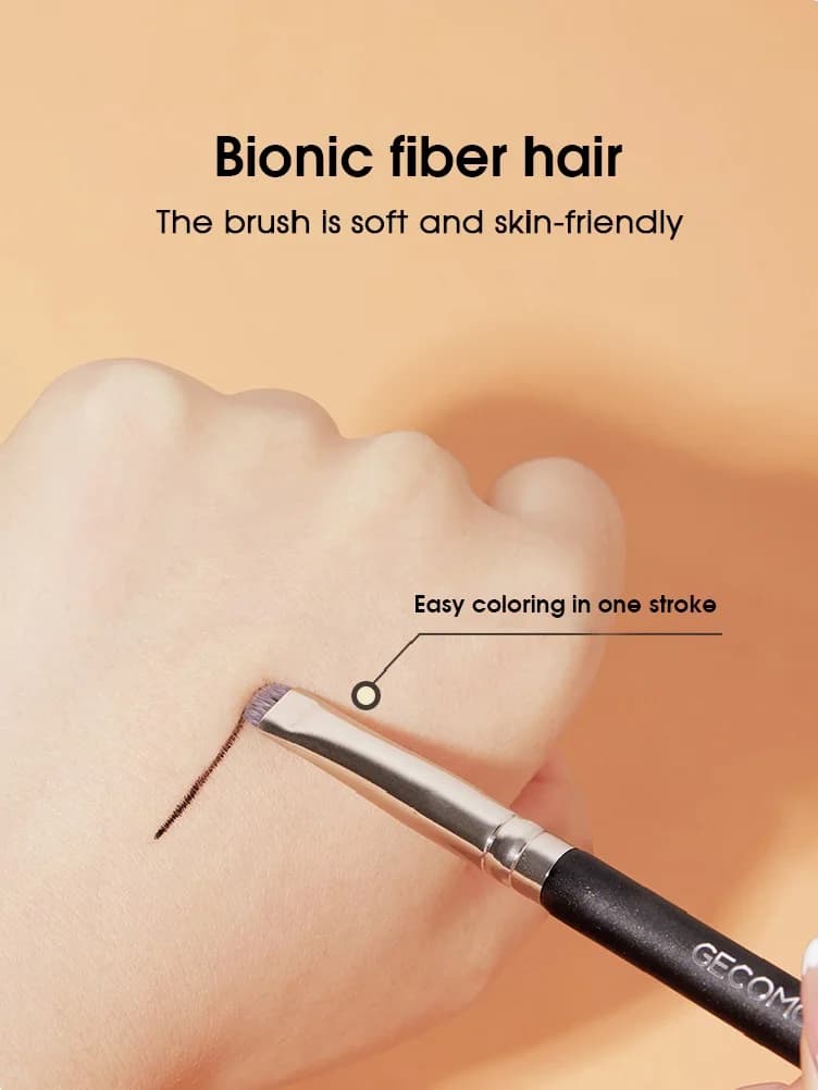 Brosse à Eyeliner, brosse à sourcils, ne mange pas de poudre, lame facile à tirer, brosse à tête pla