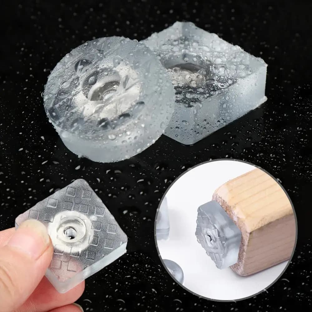 Couvre-Pieds de Table en Silicone Antidérapant, Anti-Bruit, Pièces de Meubles, 10 Pièces