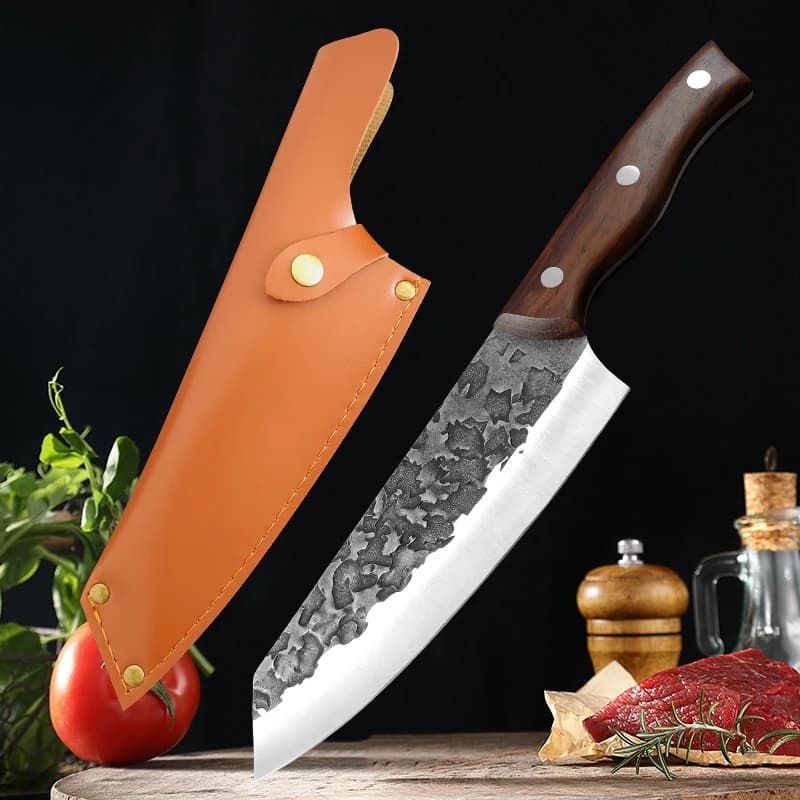 Couperet à viande couteau de cuisine de boucher en acier inoxydable hachage de viande Chef poisson l