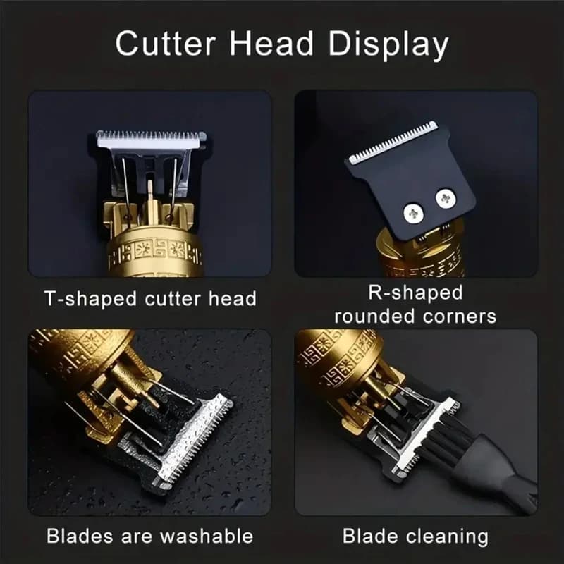 Tondeuse à cheveux électrique professionnelle pour hommes, Machine de coupe de cheveux Rechargeable,
