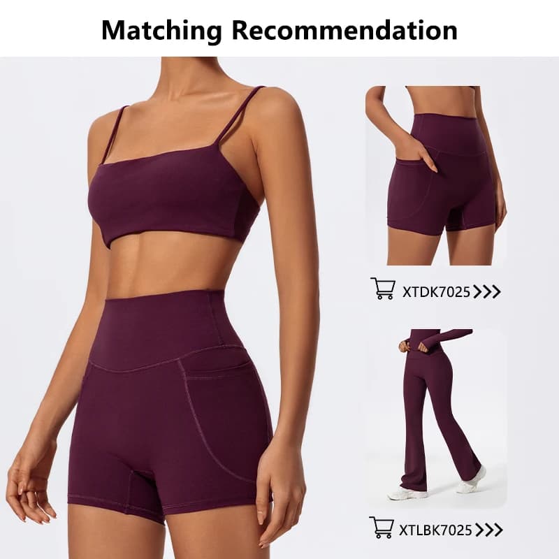 Hearuisavy Soutien-gorge de sport d'été très extensible pour femme, sous-vêtement de fitness à brete