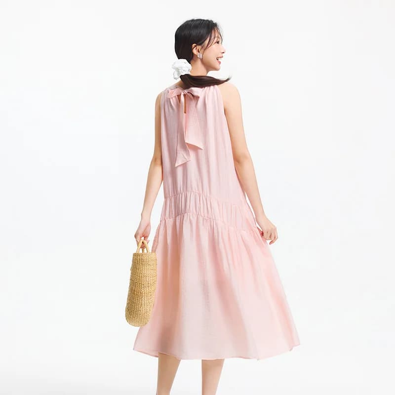 SEMIR-Robe Longue à Deux Voies pour Femme, Tenue de Plage, Dos aux, avec Nministériels d Papillon, p