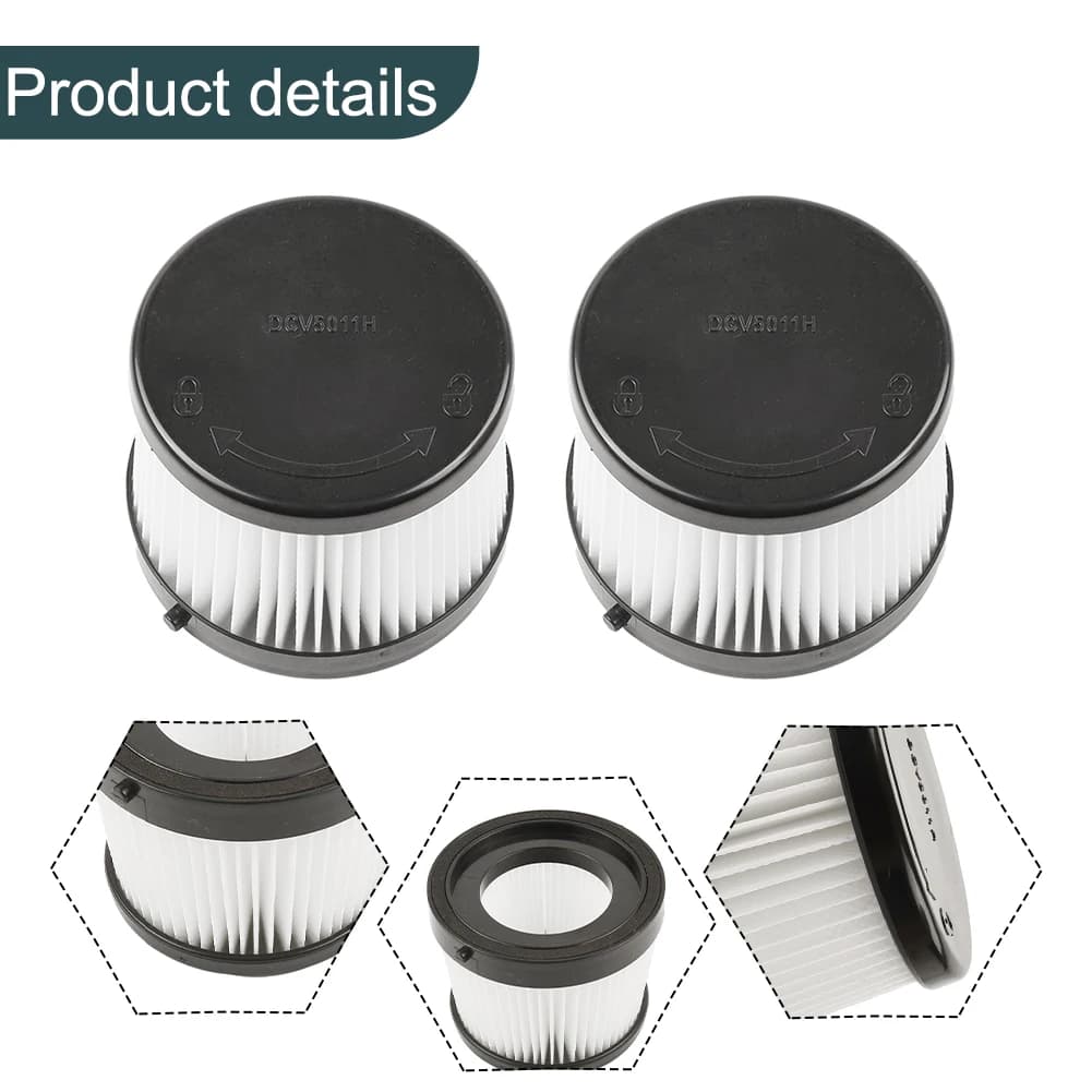 Filtres lavables et réutilisables pour aspirateur à main sans fil DEWALT DCV501HB 20V, remplacement 