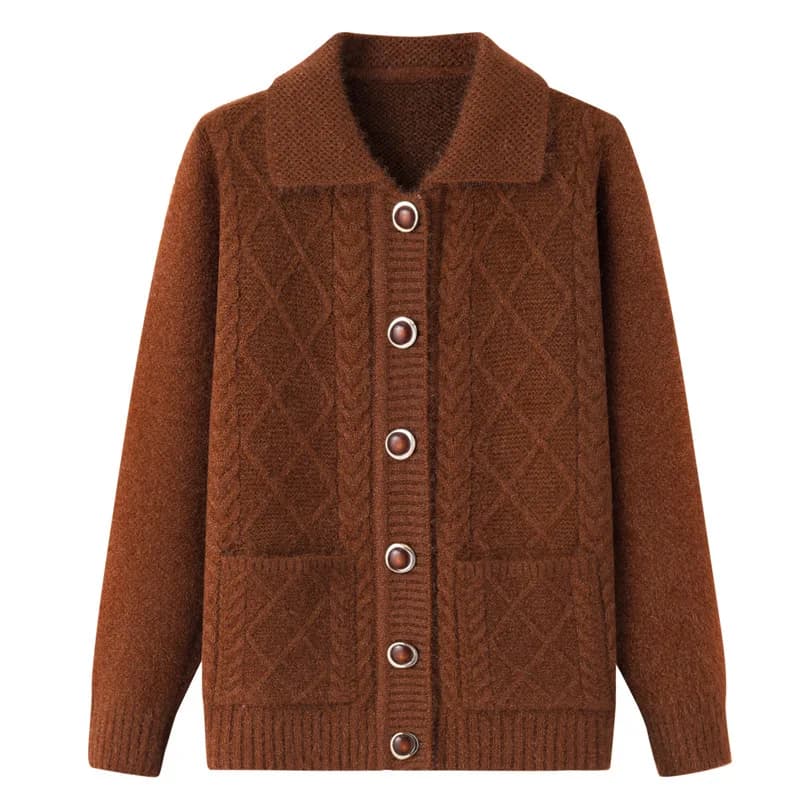 Fdfklak coréen moyen-âge personnes âgées mère automne hiver manteaux vêtements de grand-mère épaissi