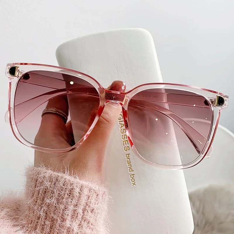 Mode surdimensionné lunettes De soleil femme marque concepteur Vintage carré lunettes De soleil femm