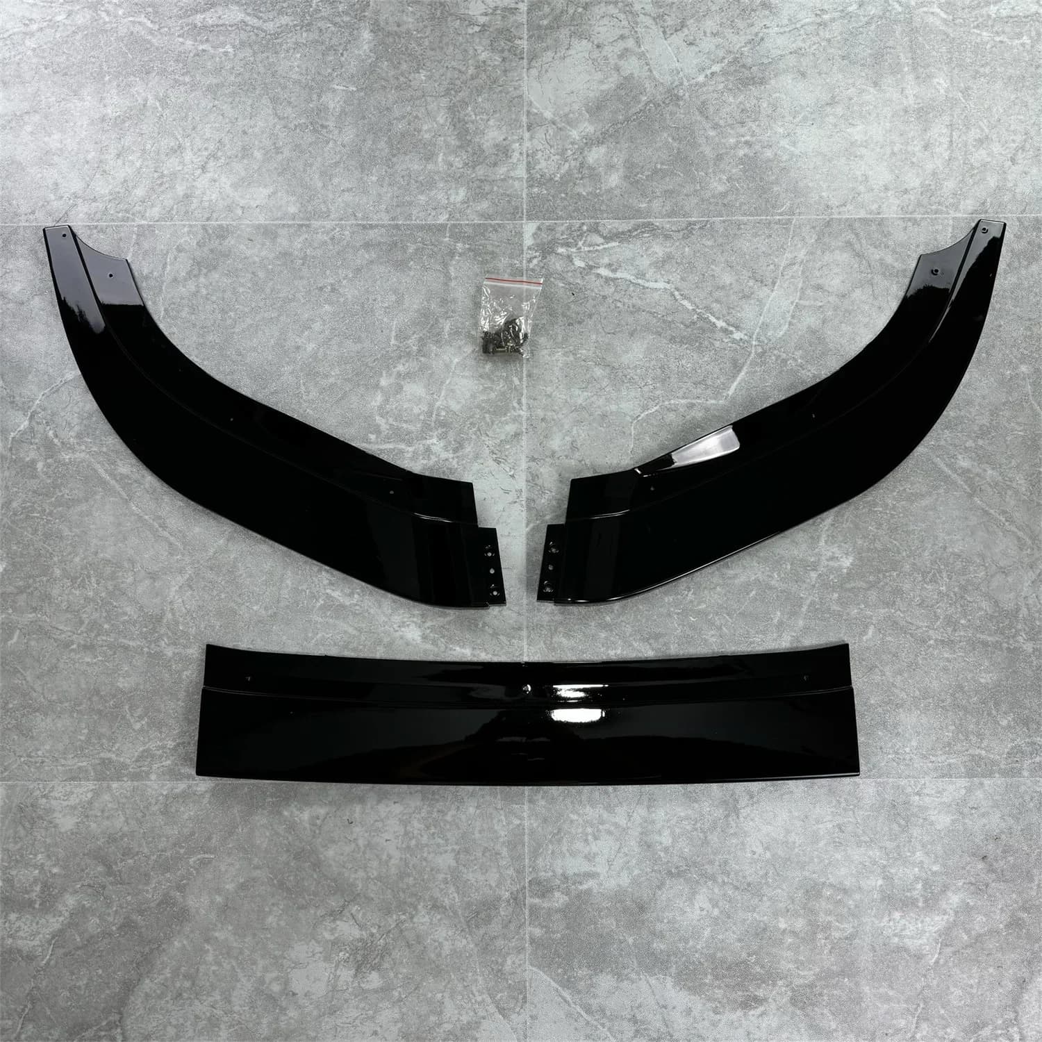 Pour Volkswagen Golf 6 MK6 R R20 2008-2013 noir brillant ABS voiture pare-chocs avant séparateur lèv
