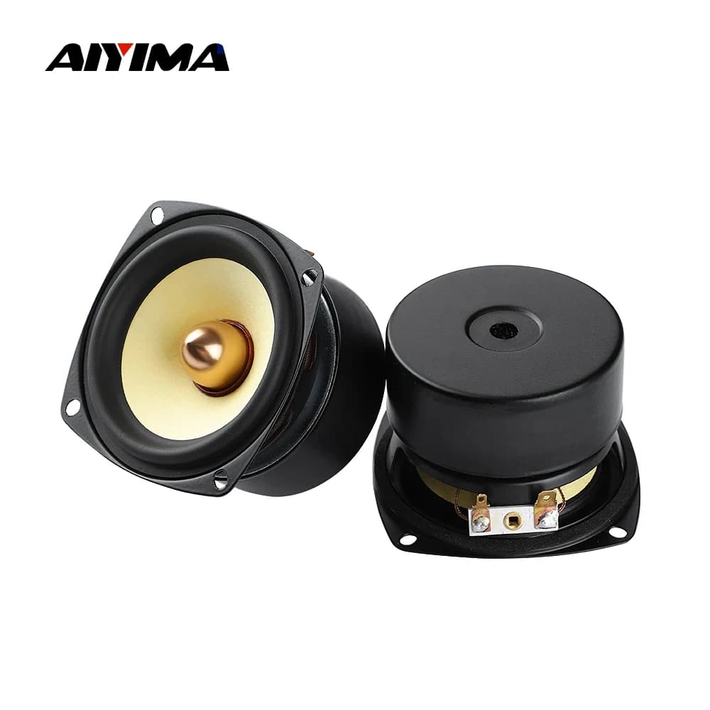 AIYIMA 2 pièces, haut-parleur audio portable pleine gamme de 3 pouces, 4 8 ohms, 25W, enceintes bibl