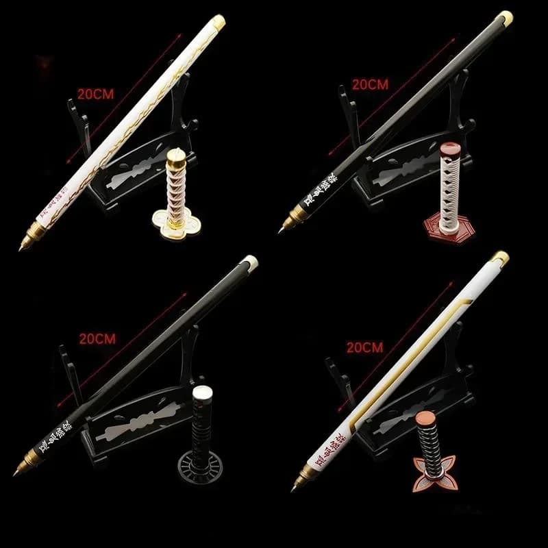 Stylo à bille en alliage Mitsuri Shinobu Tanjiro, 20cm, taille réelle, accessoires de personnages d'