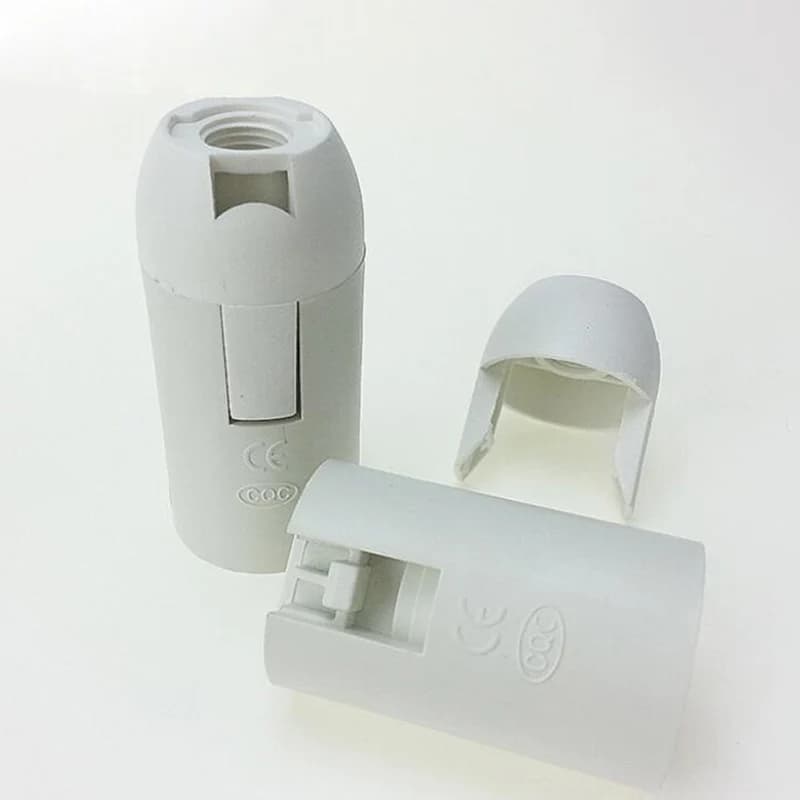 Support de lampe E14 pratique, 10 pièces, anneau d'abat-jour, 2A 250V, 2 couleurs, petit capuchon à 