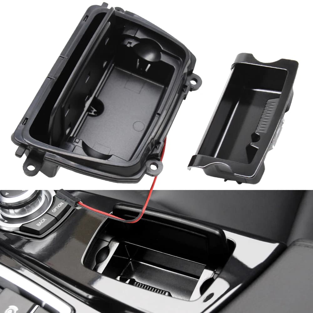 Cendrier de Console centrale de voiture, housse de cendres pour BMW série 5 F10 F11 F18 520 523 525 